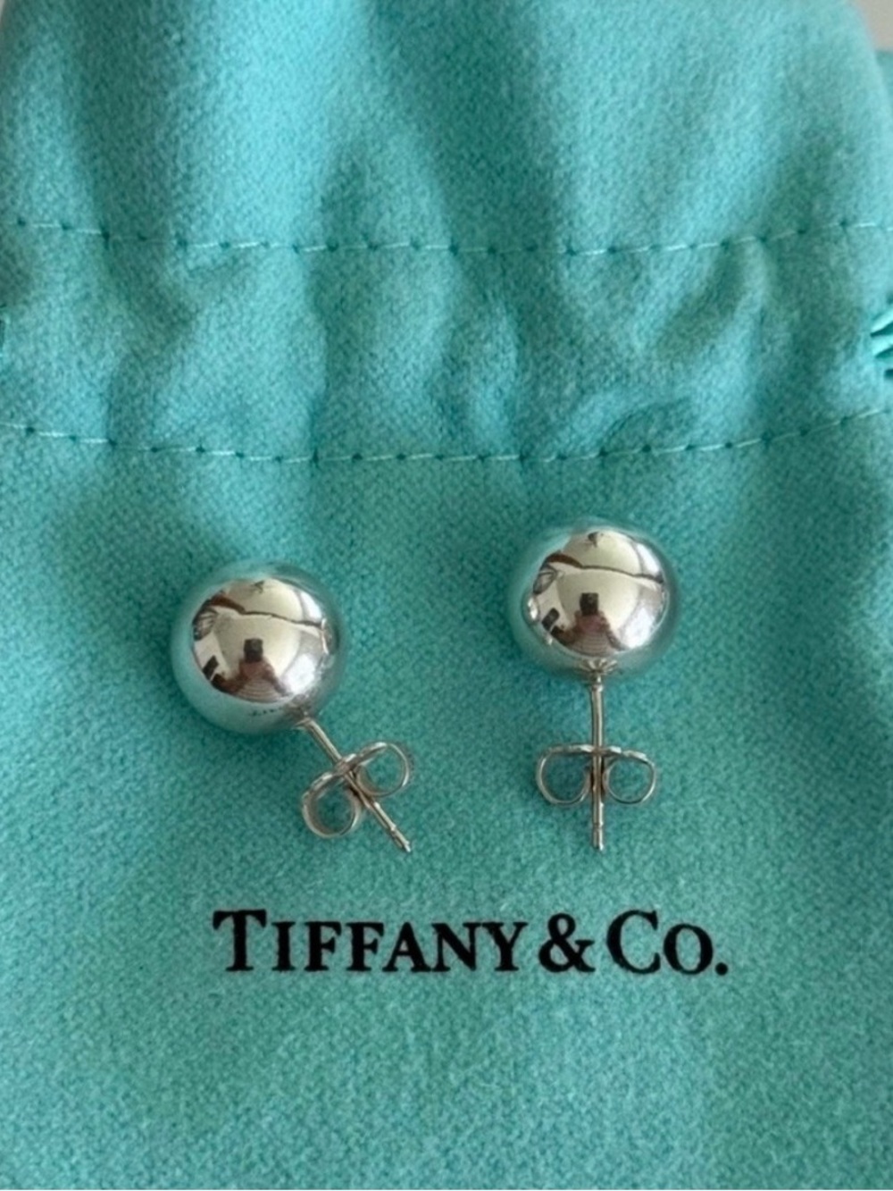 10mm Tiffany & Co. Hardware Bead Earrings / Retired